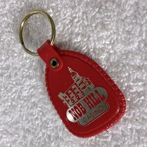 5/$35 Vintage Red Nob Hill Casino Collectible Keychain